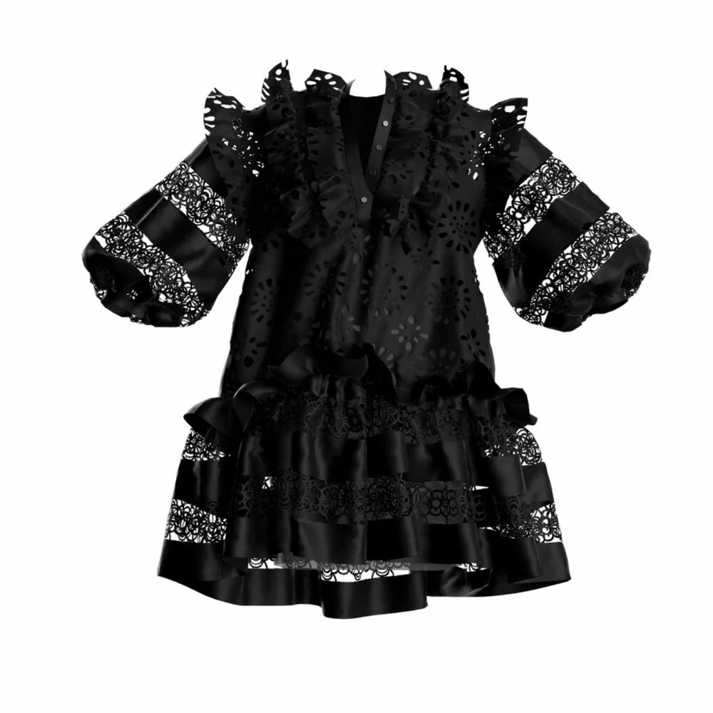 ATELIER ANYANGO MPINGA Lia Mini Babydoll Dress - Picture 2 of 5